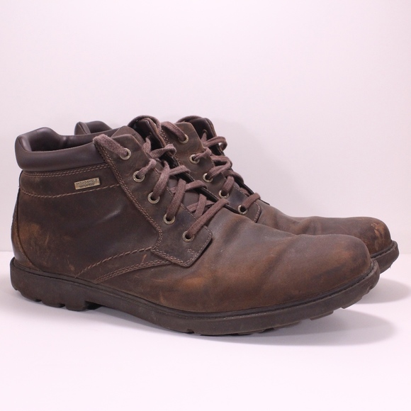 rockport men's storm surge waterproof lace up boot